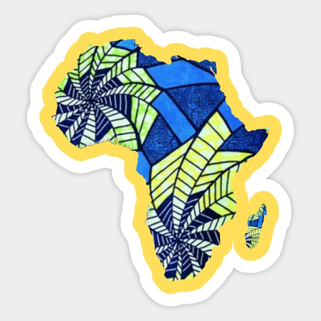 African Pattern Sticker by Panafrican Studies Group